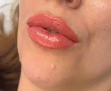 inside of lip tattoo