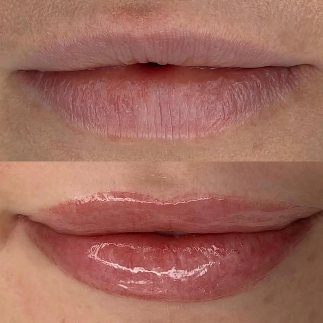 lip tattoo for fuller lips