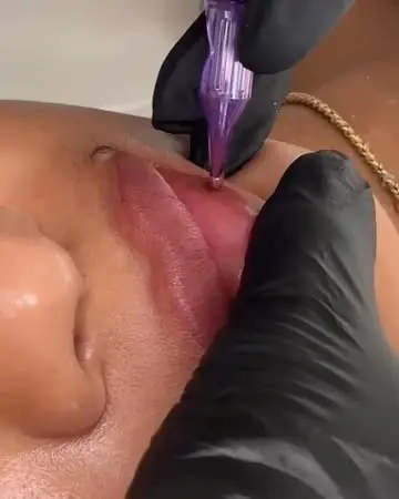 lip tattoo healing process day by day pictures