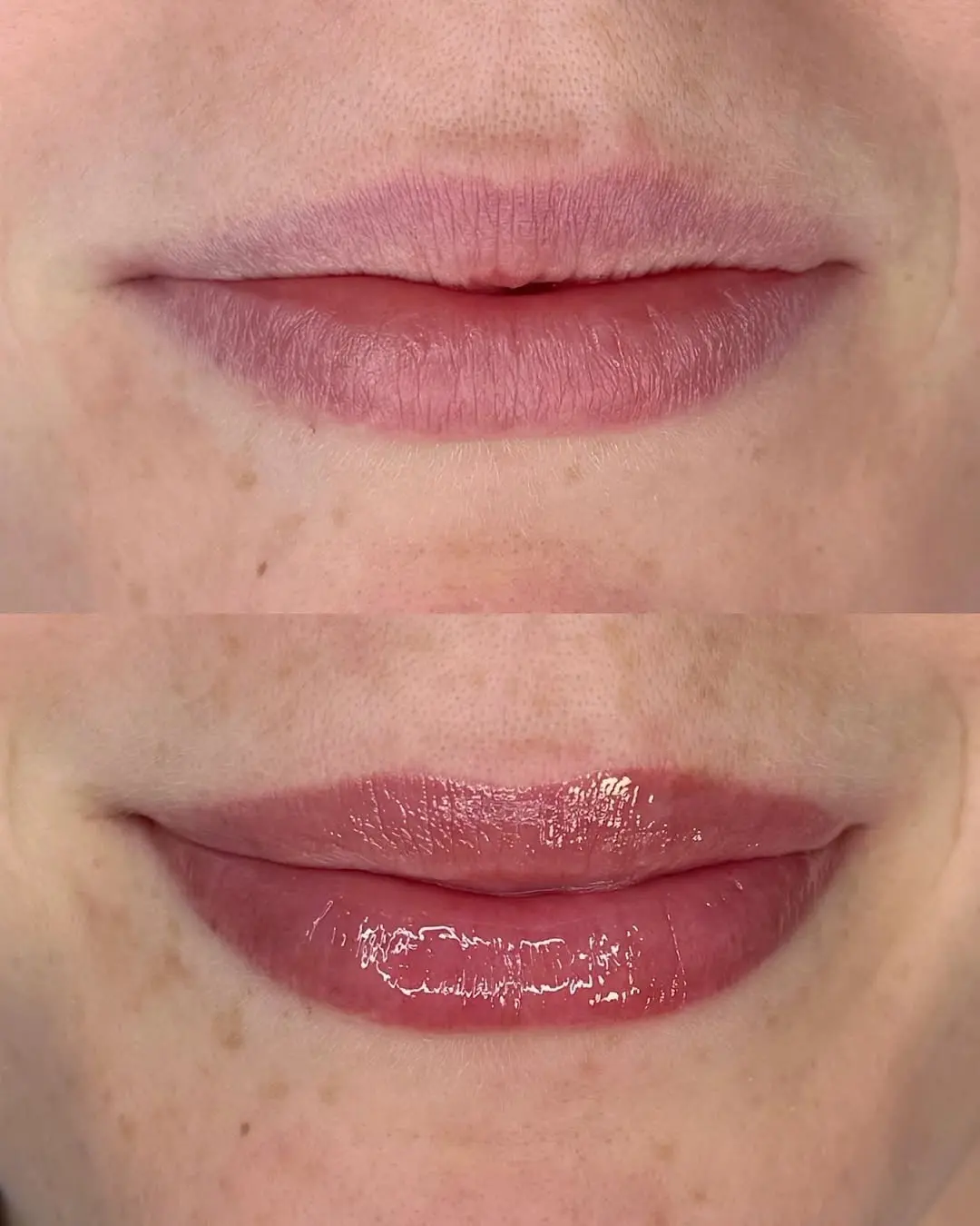 stages of lip tattoo healing